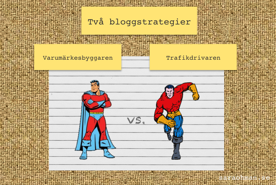 två bloggstrategier